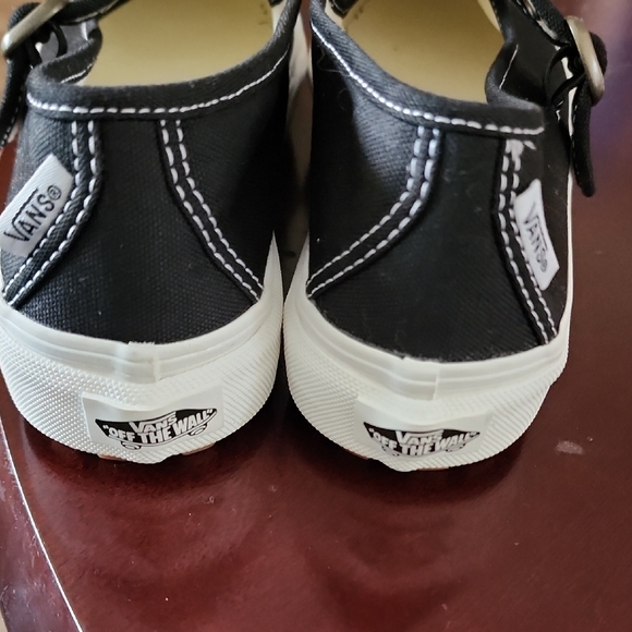 Vans Black and White Mary Jane Sneakers - Picture 8 of 11